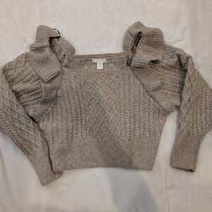Women's Cable Knit Sweater - Beige